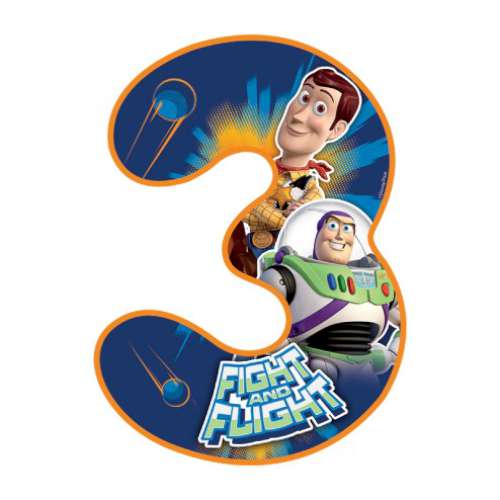 Toy Story Number 3 Edible Icing Image - Click Image to Close